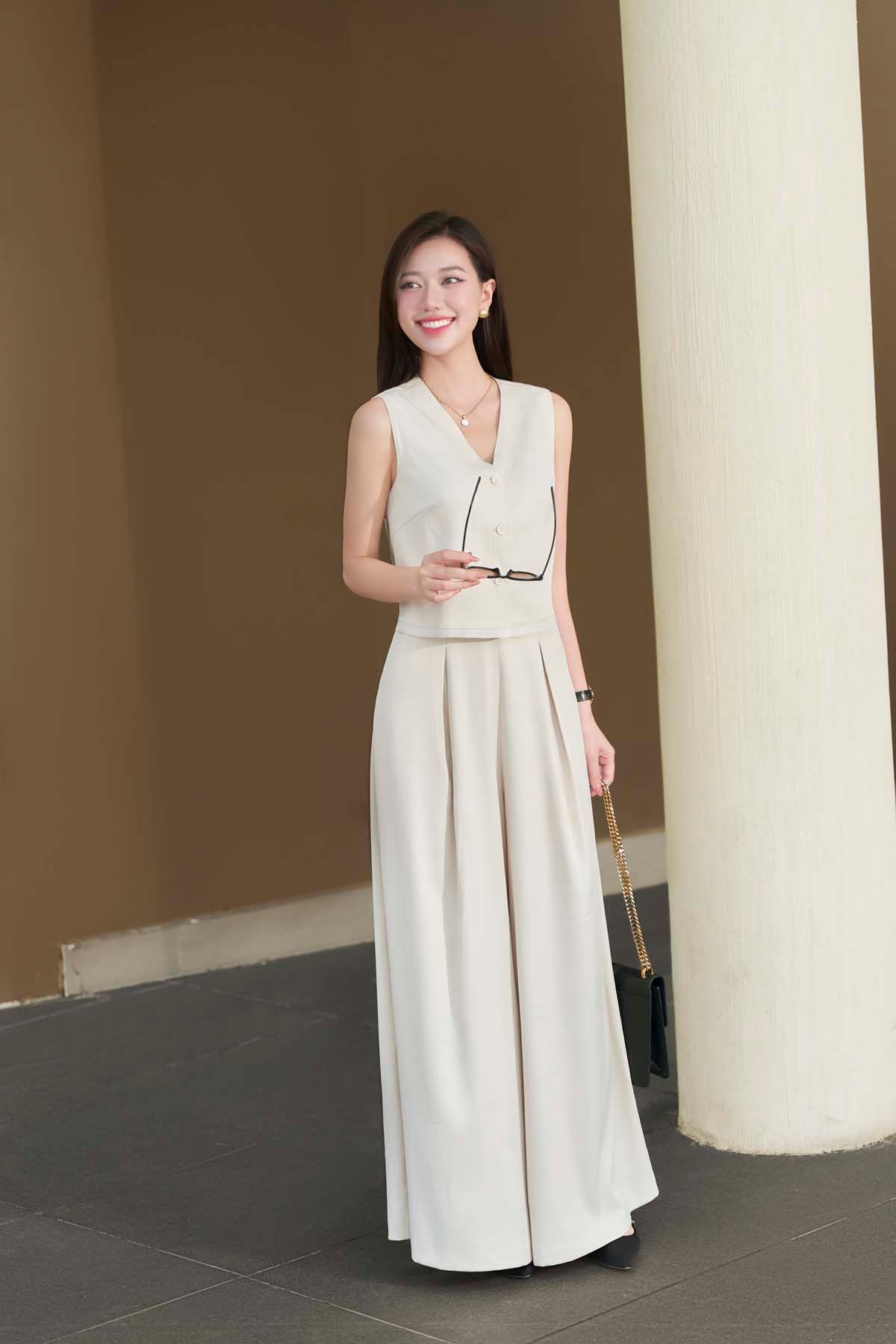 Quần ống rộng ly súp - O64W25H006