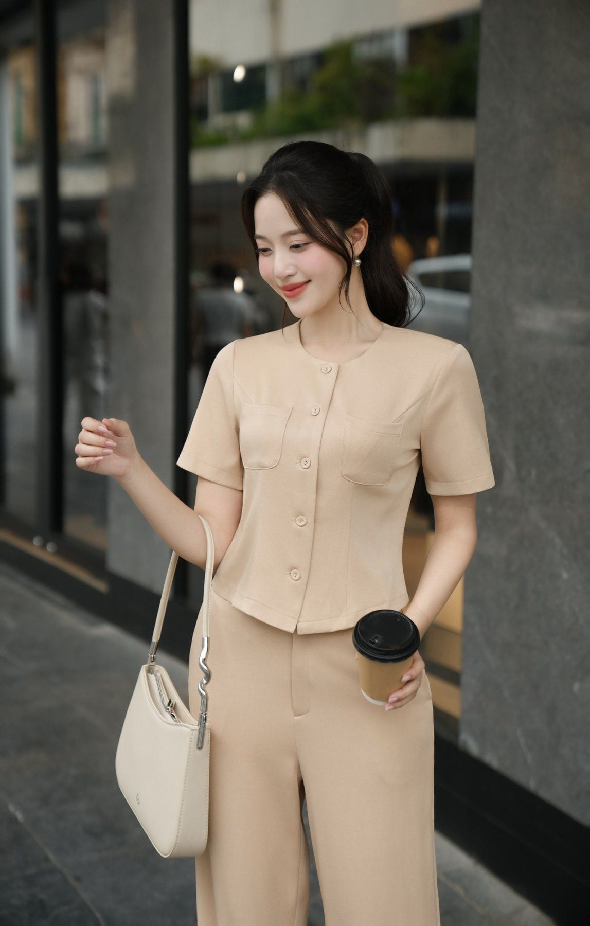 Áo đờ mi túi ốp - O65D25Q008