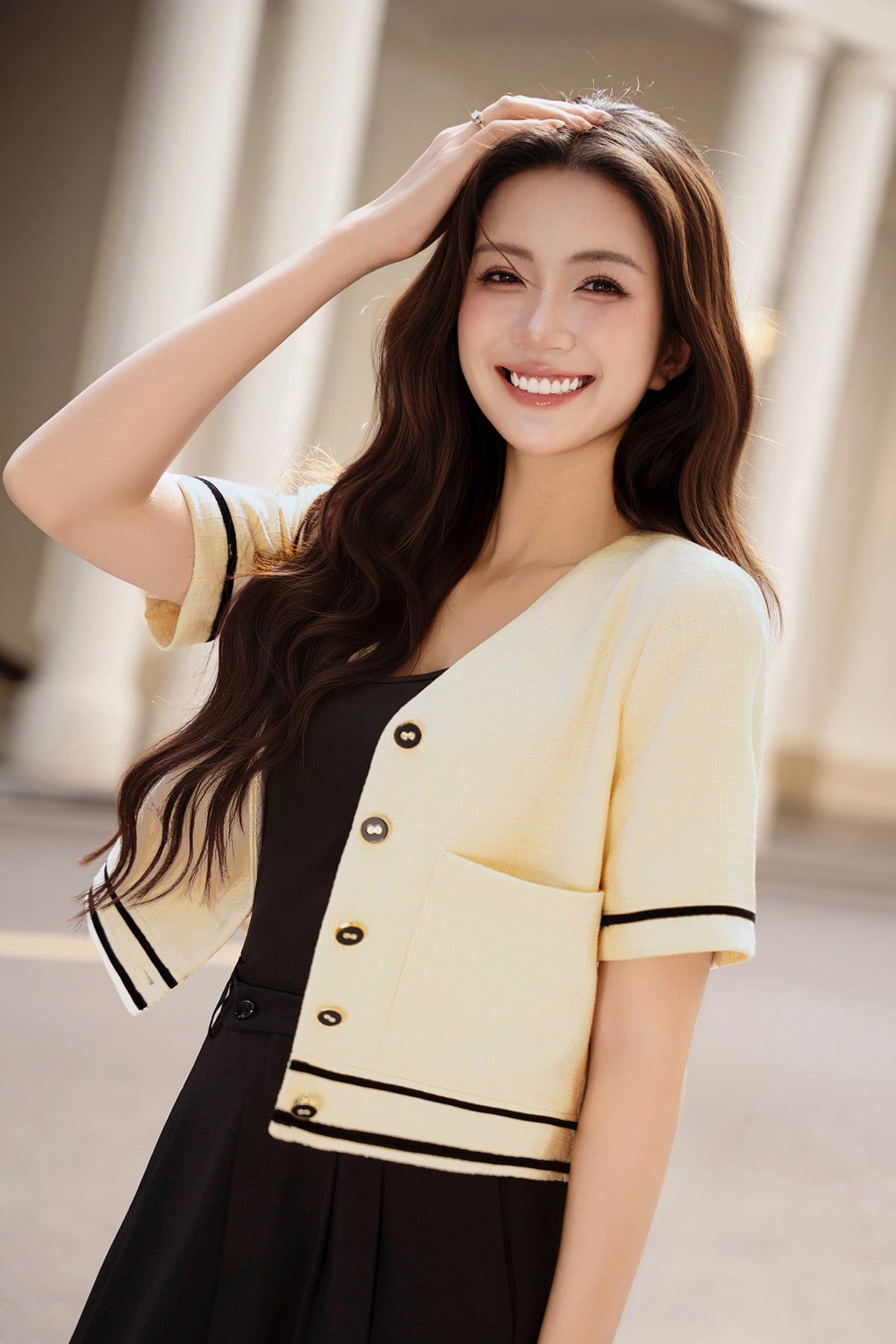 Áo đờ mi túi ốp - O65D26Q002