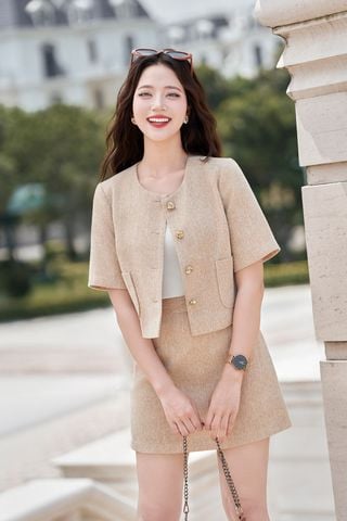 Áo vest dạ 2 túi ốp - O65W25T008