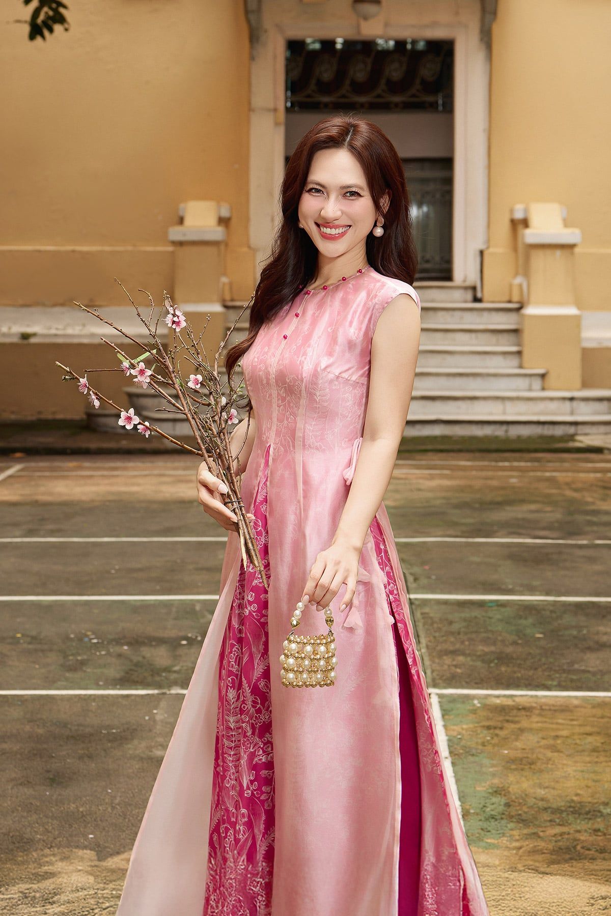 Áo dài cách tân Phúc Hoa - S61A25Q013