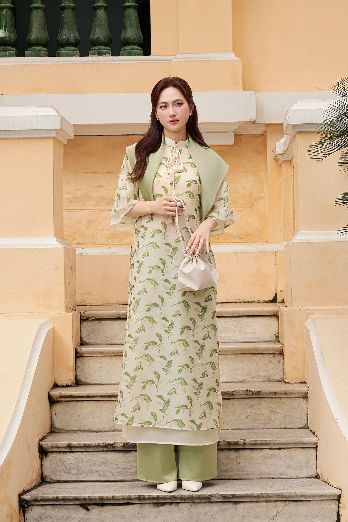 Áo dài cách tân An Hoa - S61A25Q015 ( Không kèm quần )