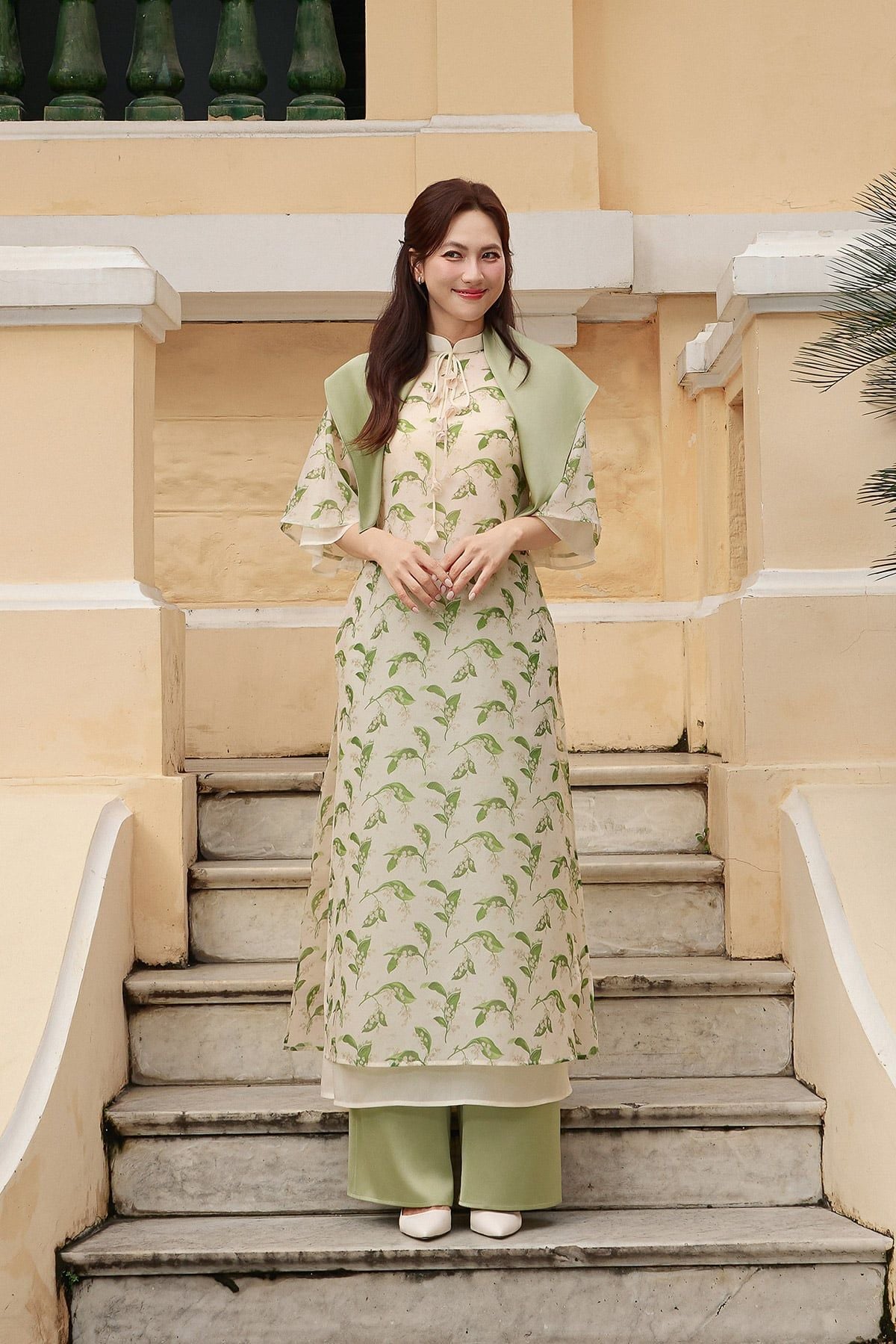 Áo dài cách tân An Hoa - S61A25Q015 ( Không kèm quần )