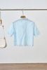Áo croptop vải thô hoa; tay ngắn - S61B25H001