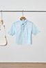 Áo croptop vải thô hoa; tay ngắn - S61B25H001
