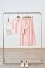 Áo croptop vải thô hoa; tay ngắn - S61B25H001