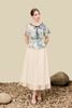 Áo peplum cổ tròn phối phủ rời thắt nơ - S61B26H010