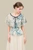 Áo peplum cổ tròn phối phủ rời thắt nơ - S61B26H010