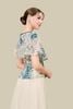 Áo peplum cổ tròn phối phủ rời thắt nơ - S61B26H010