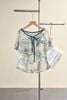 Áo peplum cổ tròn phối phủ rời thắt nơ - S61B26H010
