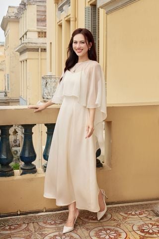 Áo choàng tơ đuôi cá - S61B26Q005