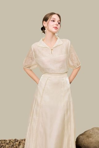 Áo suông cổ dựng - S61B26Q022