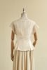 Áo peplum cổ thuyền ly bung phối tơ - S61B27H002
