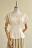 Áo peplum cổ thuyền ly bung phối tơ - S61B27H002