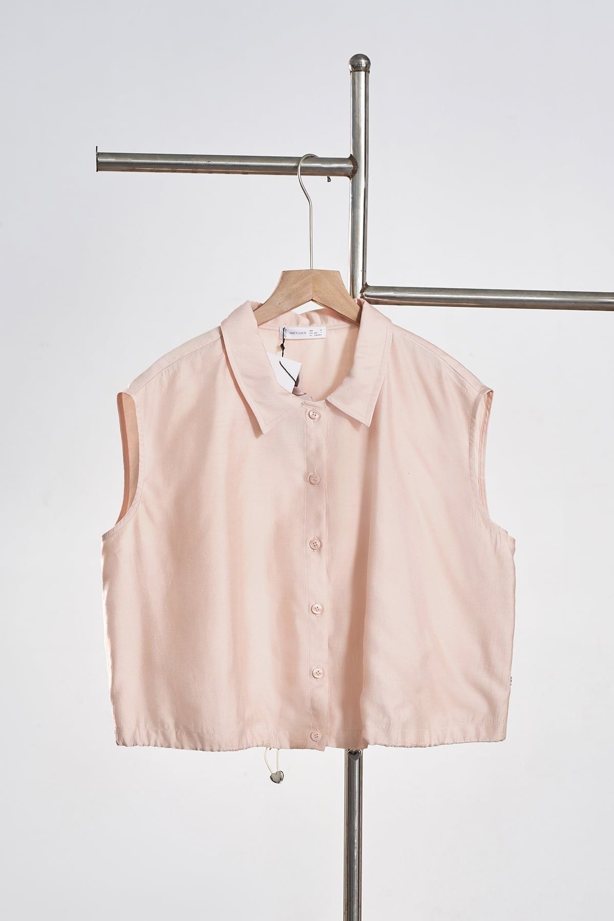 Áo sơ mi vai chờm rút gấu - S61H26H001