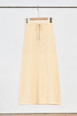 Chân váy len dài; cạp chun - S62M25Q003