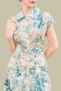 Đầm vai chờm cổ bẻ đai eo - S63L26H013