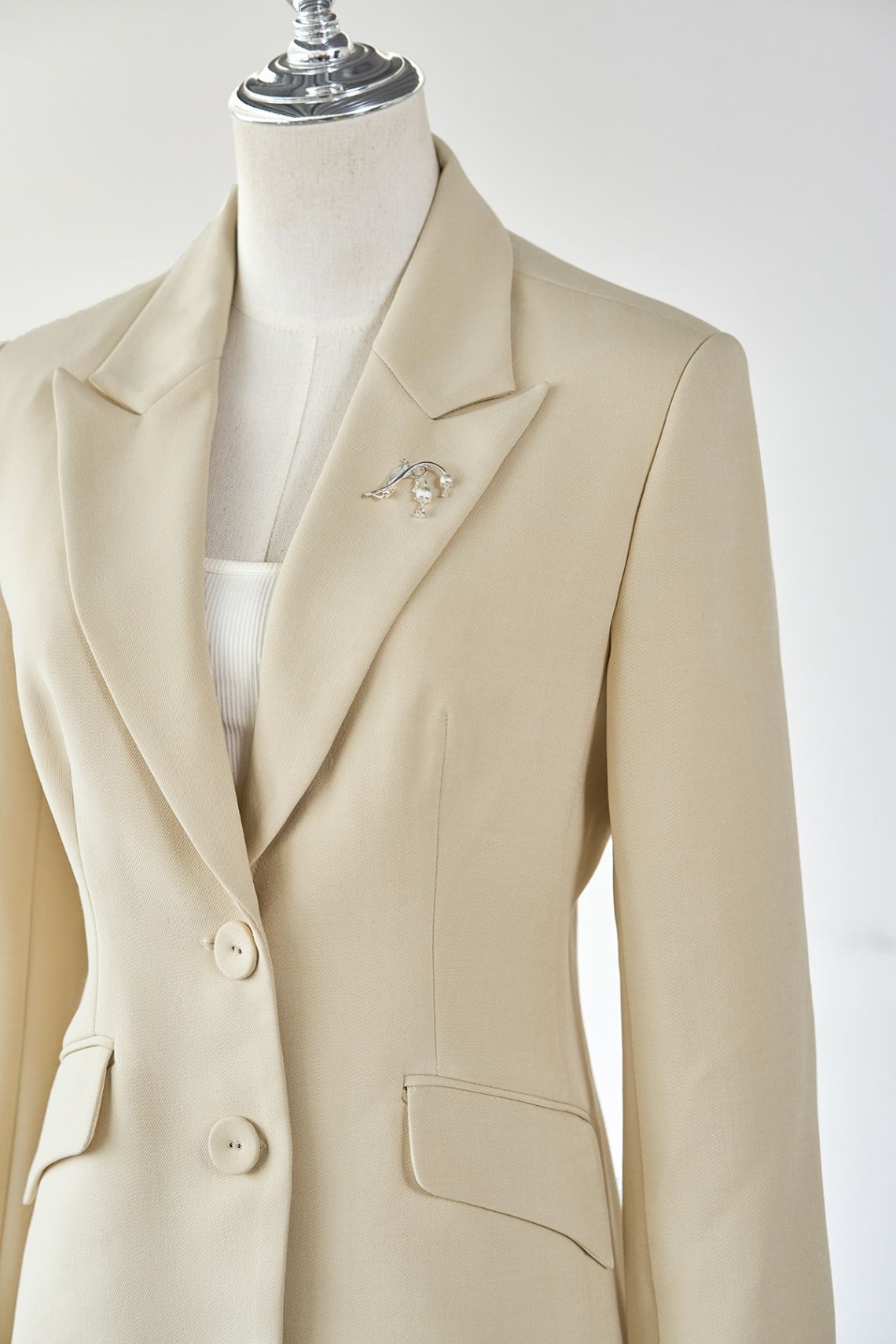 Áo vest 2 lớp cổ 2 ve - S65B25T014