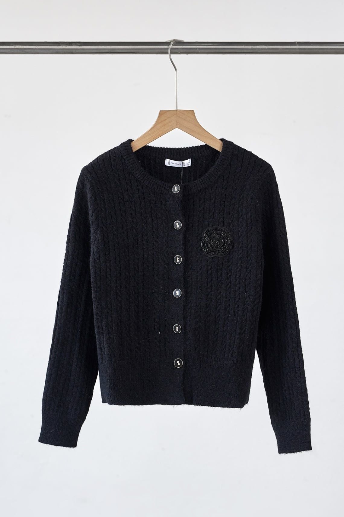 Áo khoác len vặn thừng cổ tròn - S65C25T008