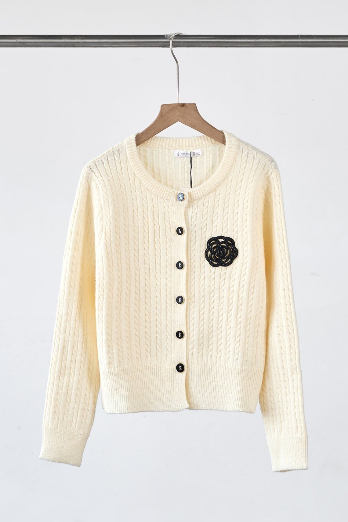 Áo khoác len vặn thừng cổ tròn - S65C25T008