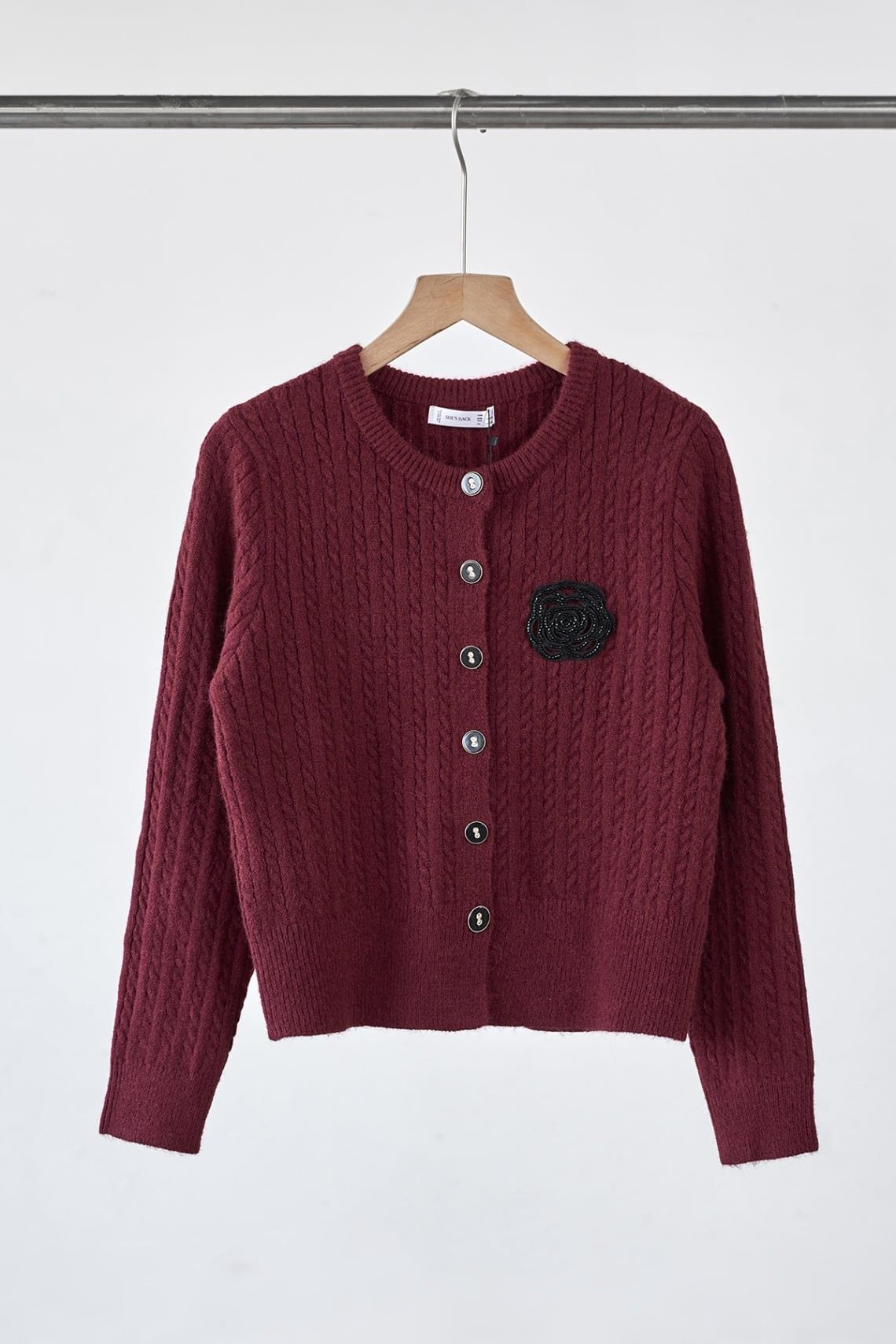 Áo khoác len vặn thừng cổ tròn - S65C25T008