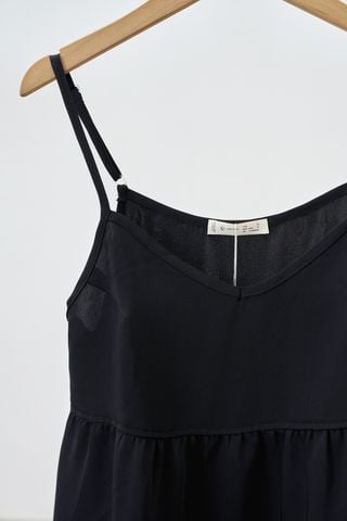 Áo 2 dây croptop nhún tầng - V61B25H019