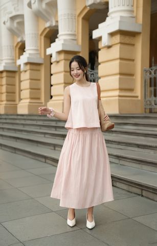 Áo sát nách dáng suông - V61B25H035