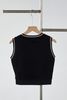 Áo len croptop sát nách phối viền - V61B25T009