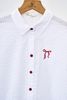 Áo sơ mi basic dáng rộng thêu nơ - V61H25Q020