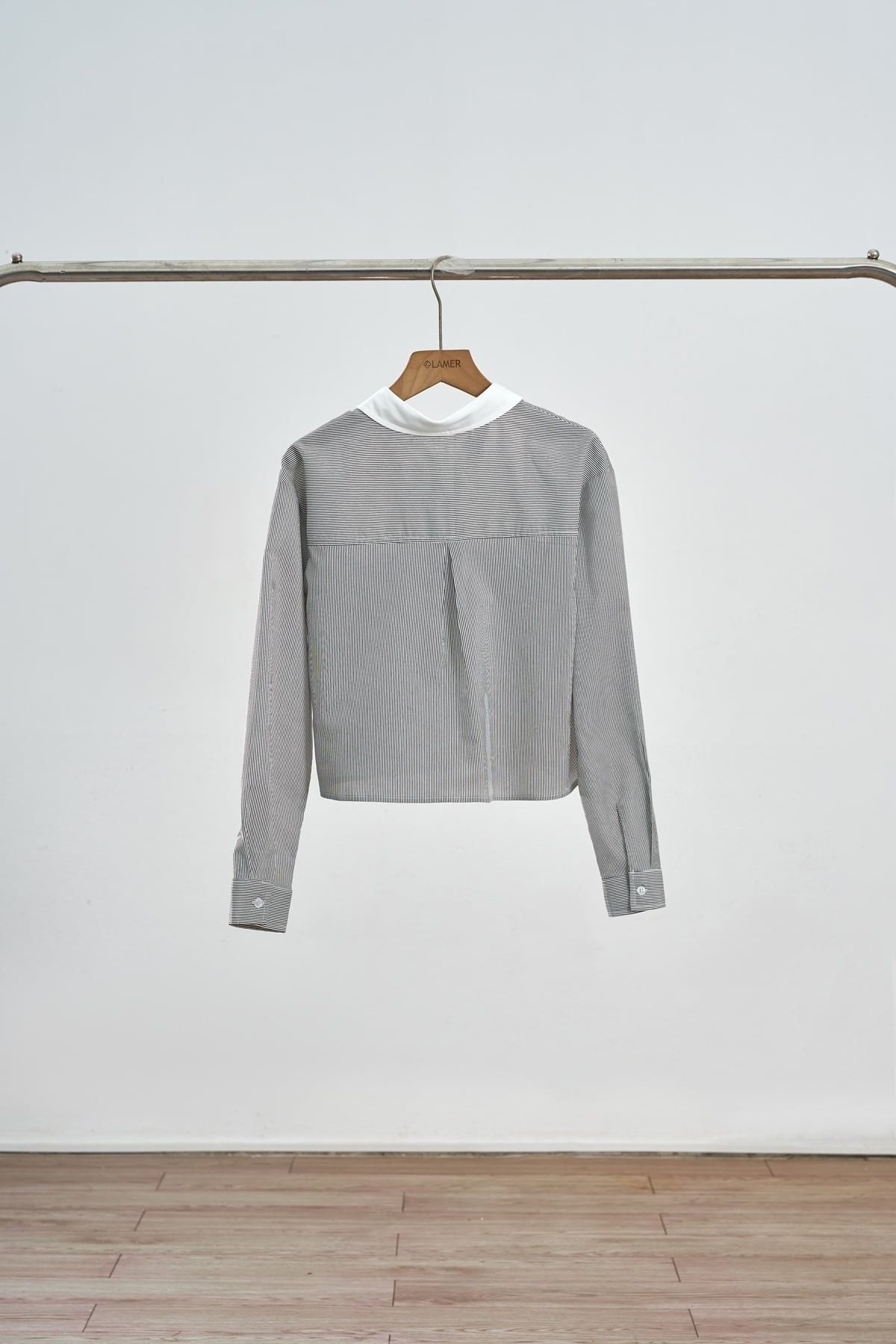 Áo sơ mi cổ đức phối  - V61H25Q037