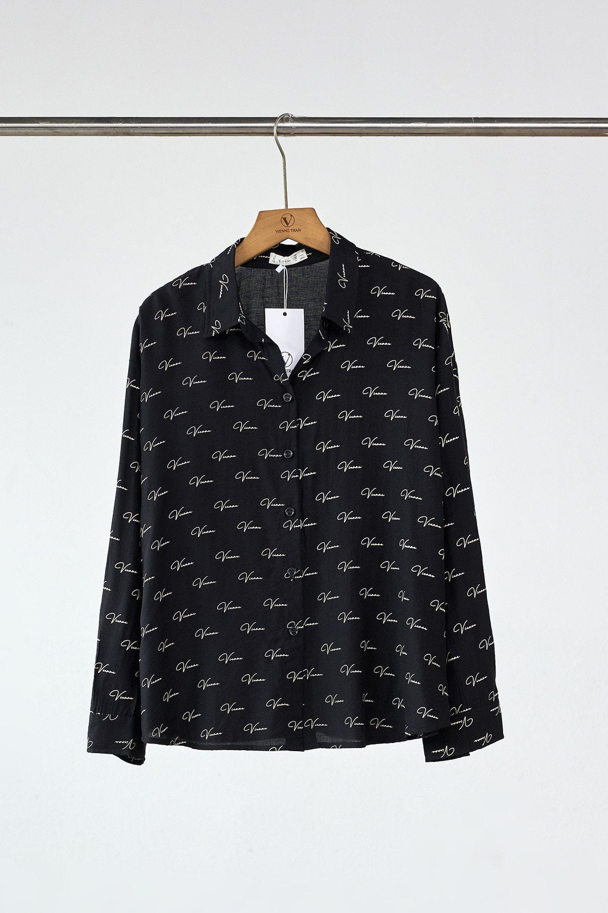 Áo sơ mi dài tay dáng rộng - V61H25Q038