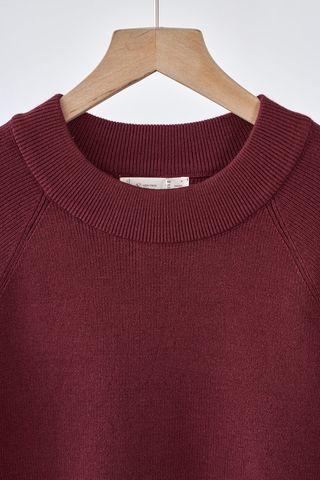 Áo len suông tay raplang đính cúc - V61W25T011