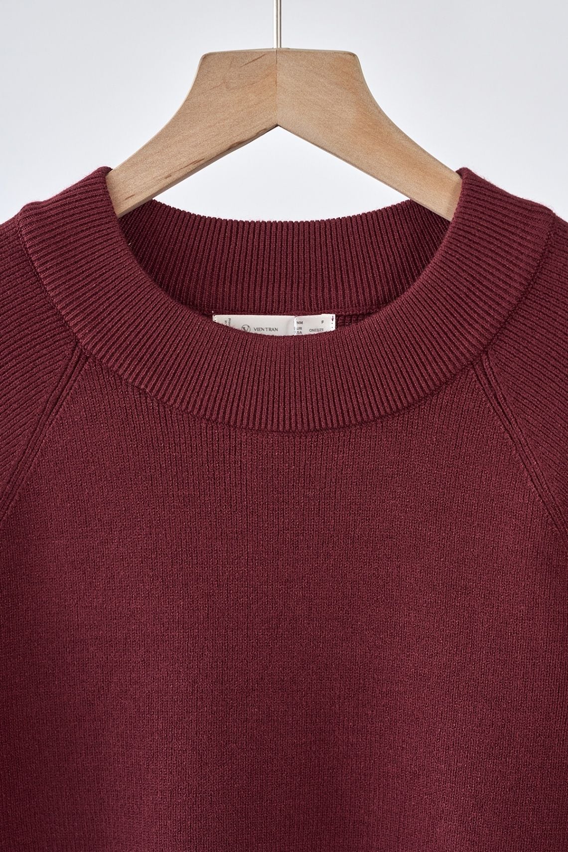 Áo len suông tay raplang đính cúc - V61W25T011