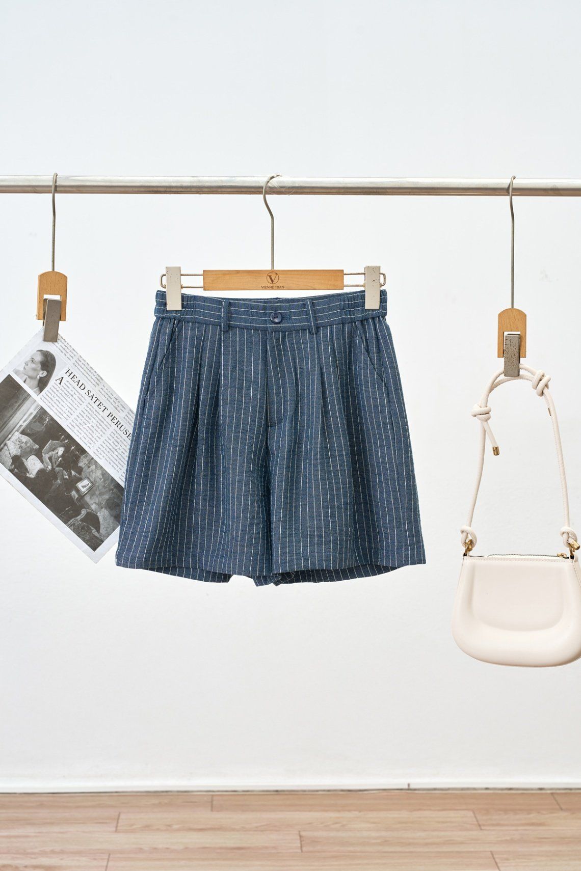 Quần Short chun sườn túi chéo - V64S25H010