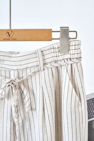 Quần ống rộng buộc dây túi chéo - V64W25Q011