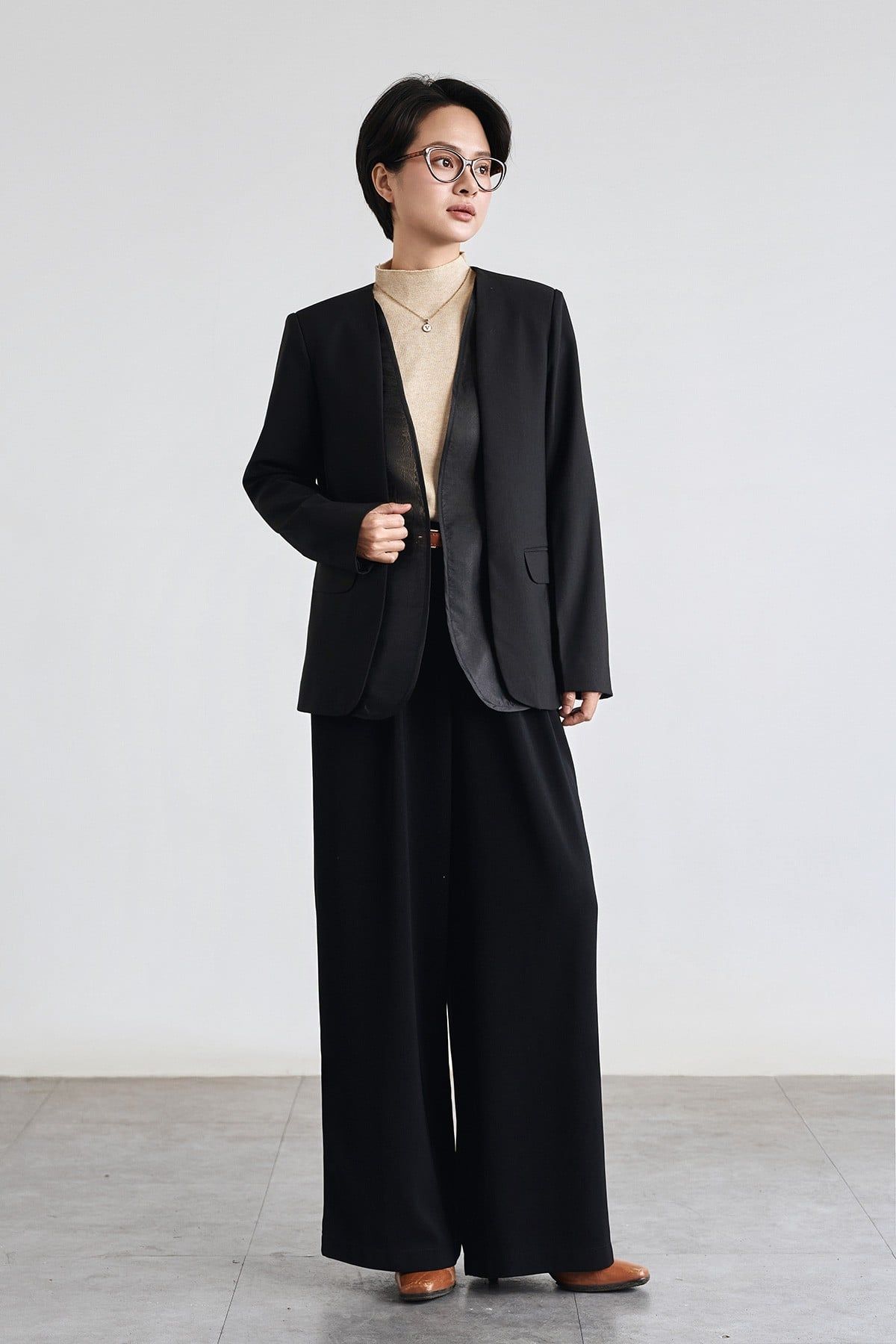 Áo vest 2 lớp phối vạt - V65B25T016