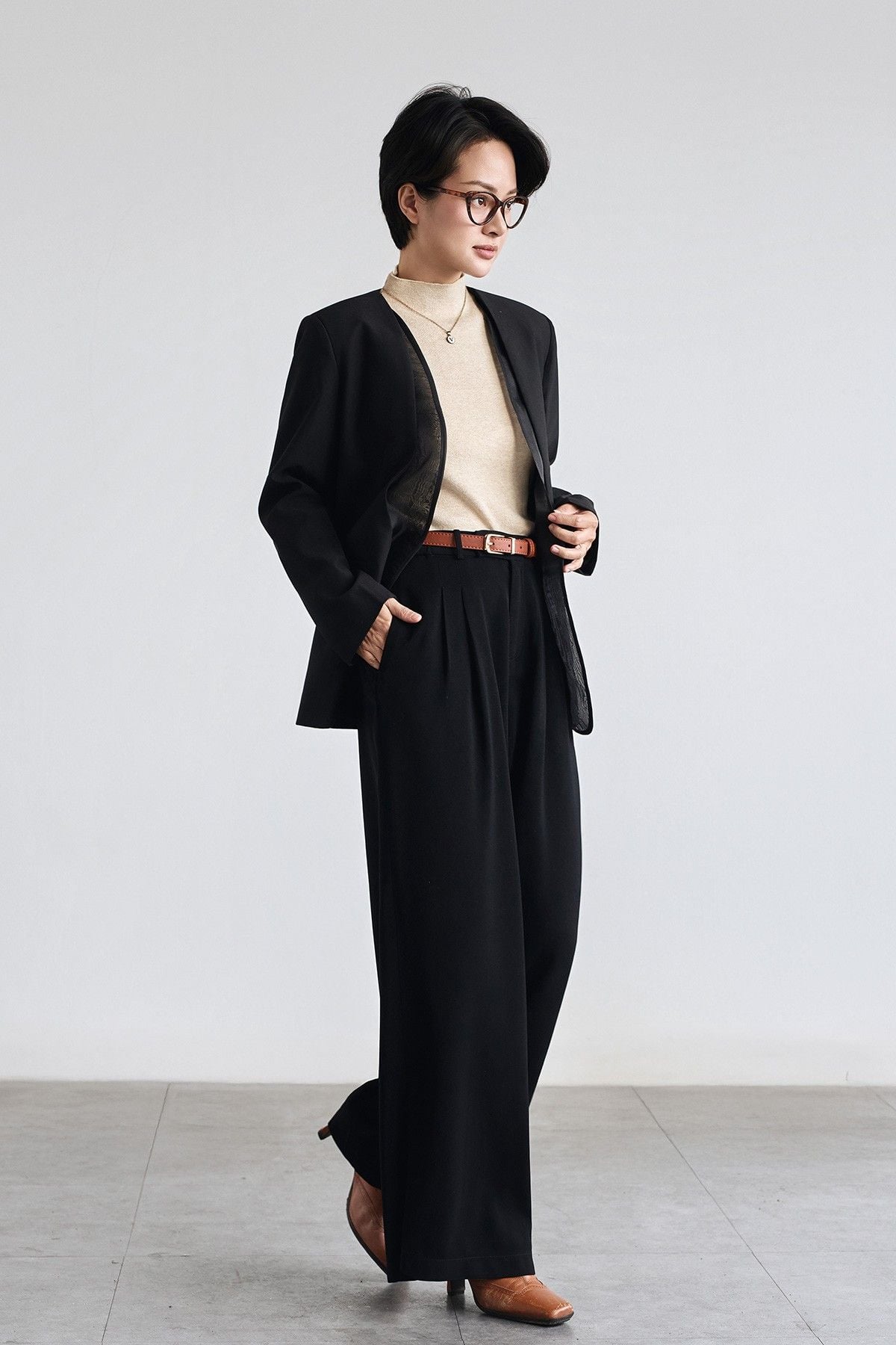 Áo vest 2 lớp phối vạt - V65B25T016