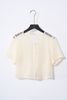 Áo len lưới croptop cổ tròn - V65C25Q001