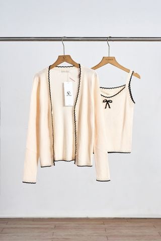Áo cardigan len phối viền - V65C25T002