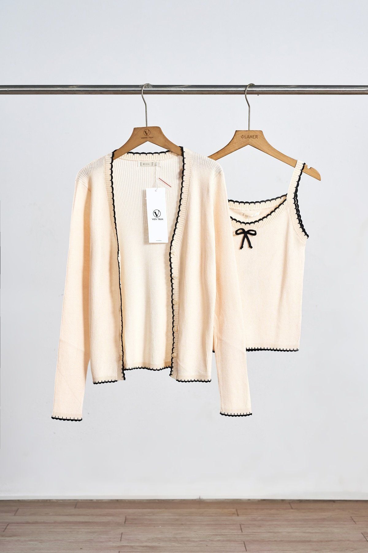 Áo cardigan len phối viền - V65C25T002