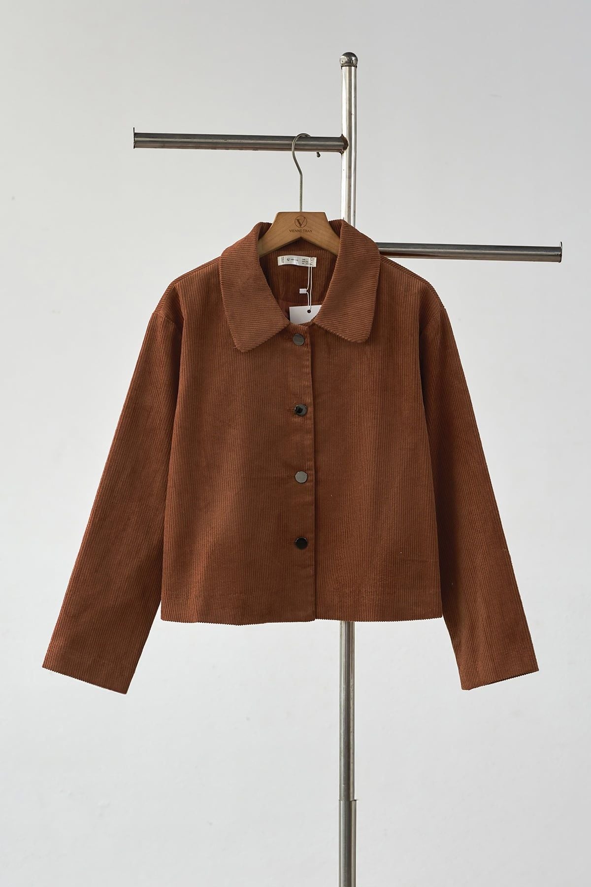 Áo khoác nhung vai chờm - V65O25T014