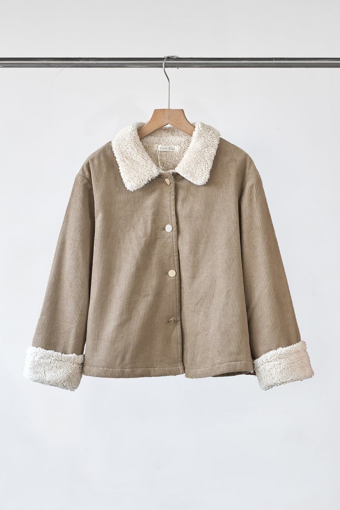 Áo khoác nhung lót lông - V65O25T018