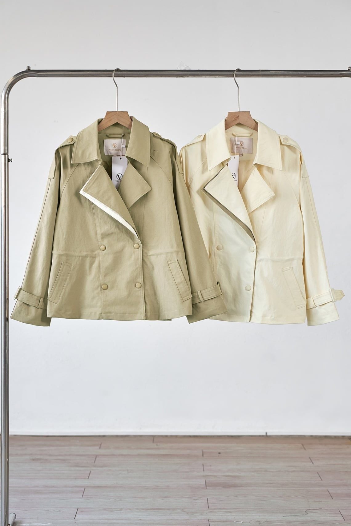 Áo khoác kaki tay zaplang chun eo - V65O25T023