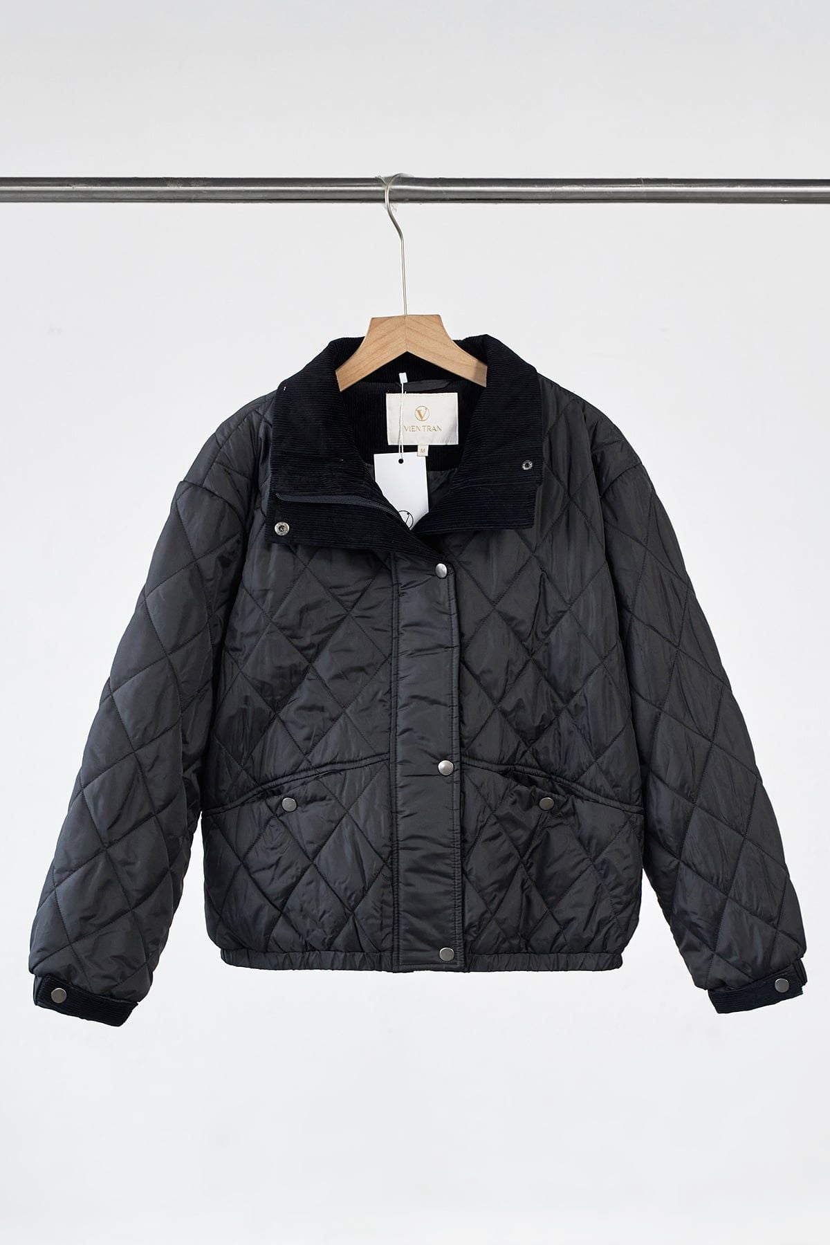 Áo phao chần Trám; chun gấu - V65P25T007