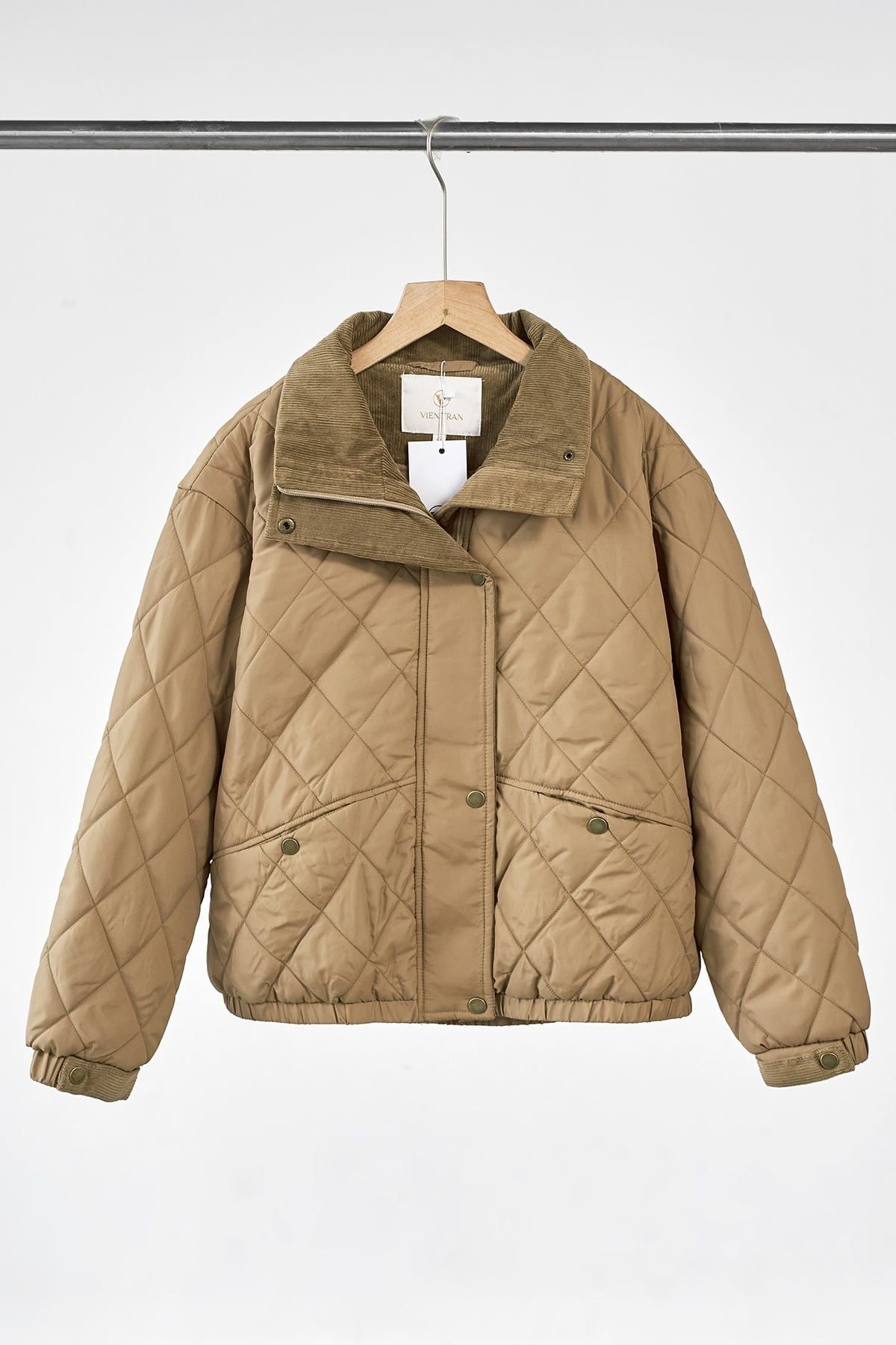 Áo phao chần Trám; chun gấu - V65P25T007