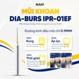  IPR-01EF - Mũi khoan mài kẽ Mani 