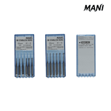  Mũi nạo ngà MANI MI STAINLESS BURS(Hộp 6 cây) 