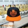 Nón snapback kaki samsung đen cam thêu logo SB02
