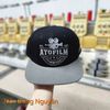 nón snapback vải kaki samsung đen xám thêu logo sb01