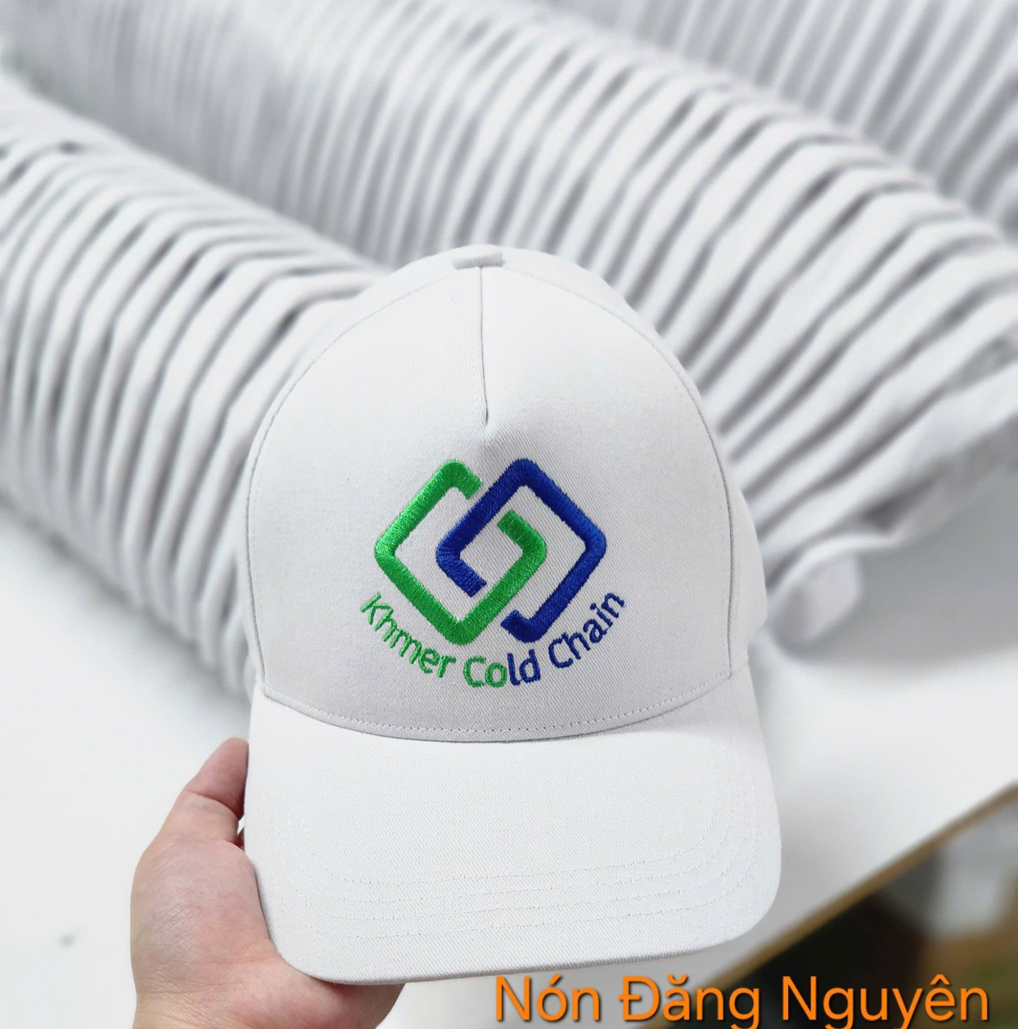  Nón kết 5 múi thêu logo – NK01 